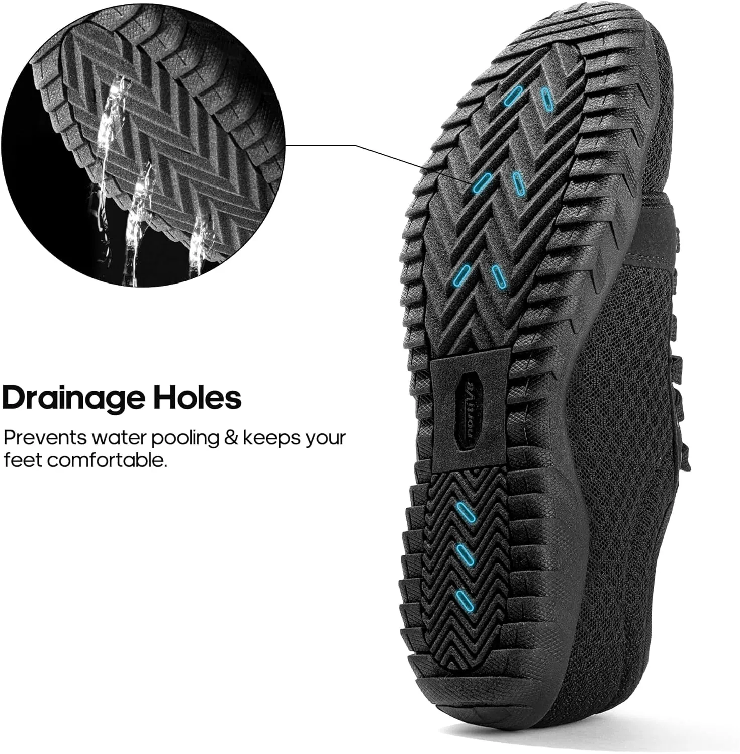 NORTIV 8 Mens Womens Quick Dry Water Shoes - Barefoot Aqua Swim Shoes for Beach Sports, Fishing, Hiking, Boating & Surfing Coast