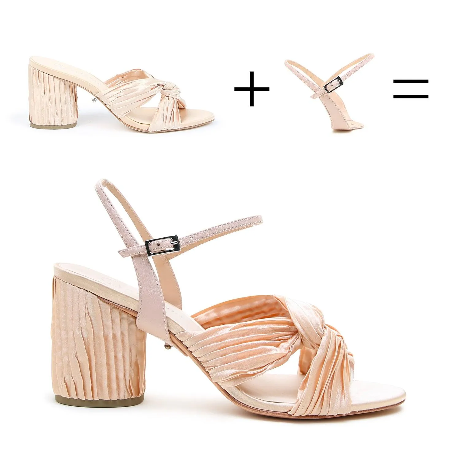 Nude Twist Sandal   Rose Pink Amal Strap