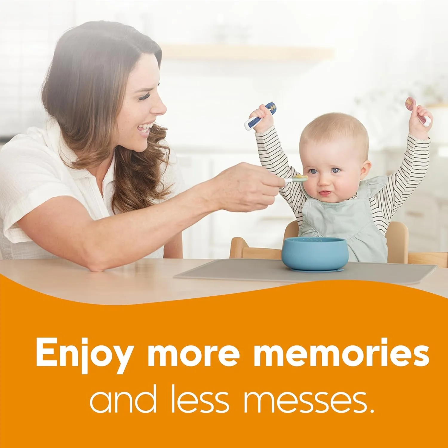 NumNum Baby Spoons Set, Baby Essentials Pre-Spoon GOOtensils for 6  Months, First Stage Self-Feeding Spoons for Baby Led Weaning (BLW), Silicone Toddler Utensils, BPA-Free, 4 Pack Beach Picnic