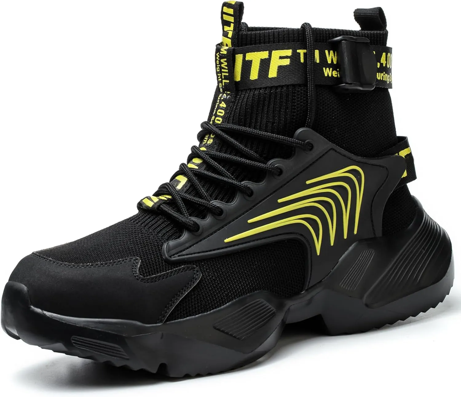 Nutropa Steel Toe Shoes for Men Women Work Safety Footwear Lightweight Breathable Comfortable Industrial Construction Sneakers
