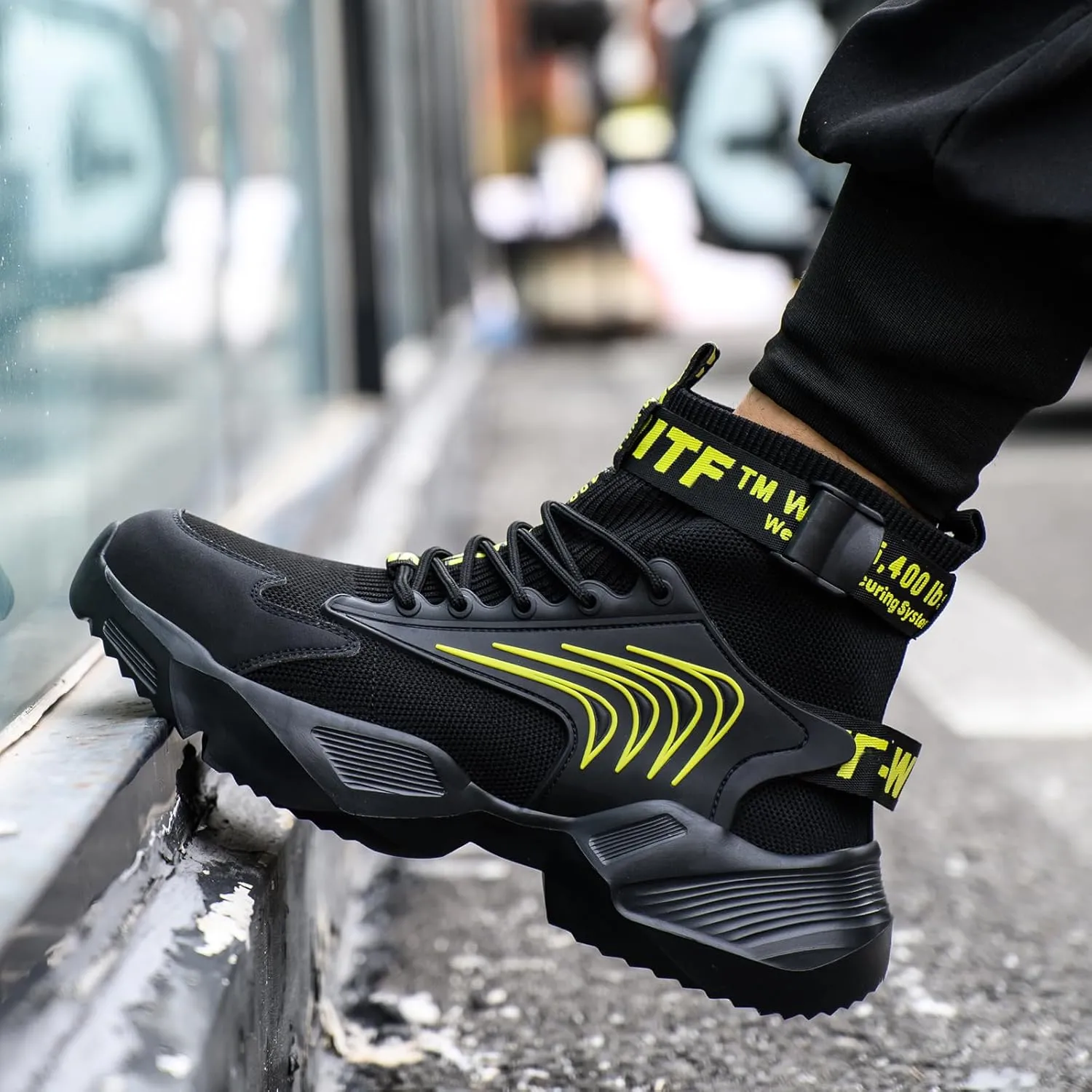 Nutropa Steel Toe Shoes for Men Women Work Safety Footwear Lightweight Breathable Comfortable Industrial Construction Sneakers