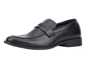 NY & C New York & Company Mens Andy Loafer, Round Dress Shoe, Black, PVC Outsole; Size 10