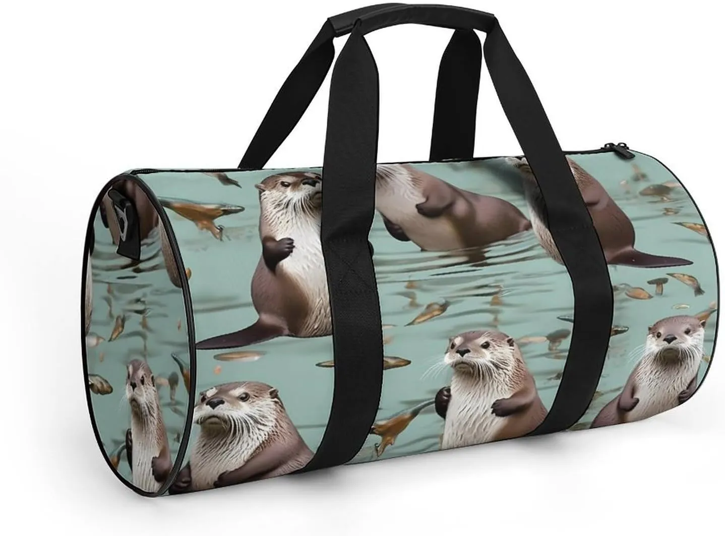 Otters Duffel Bag for Men Women Gym Bag Sports Small Overnight Bag for Travel Weekender