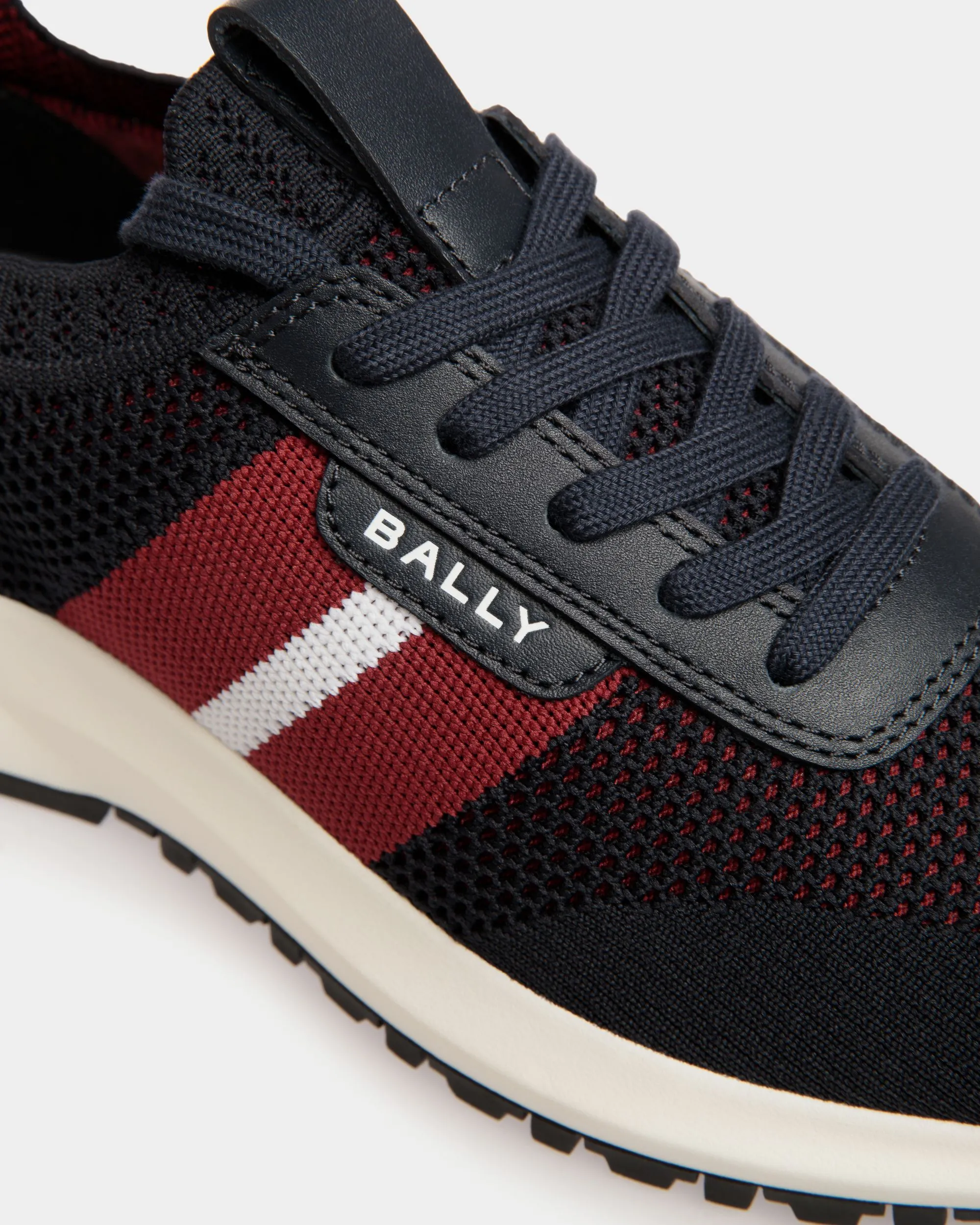 Outline Sneaker in Navy Blue Knit