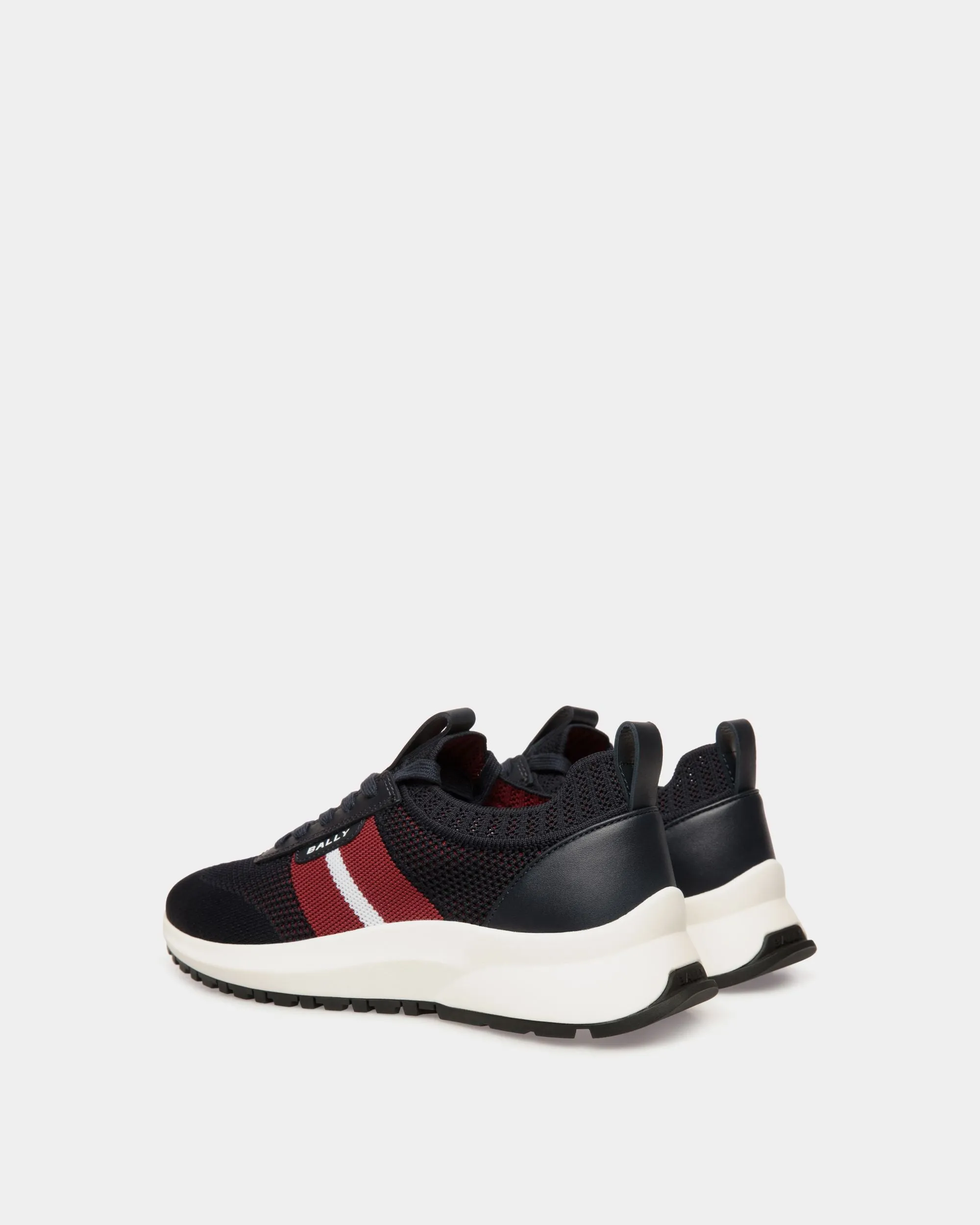 Outline Sneaker in Navy Blue Knit