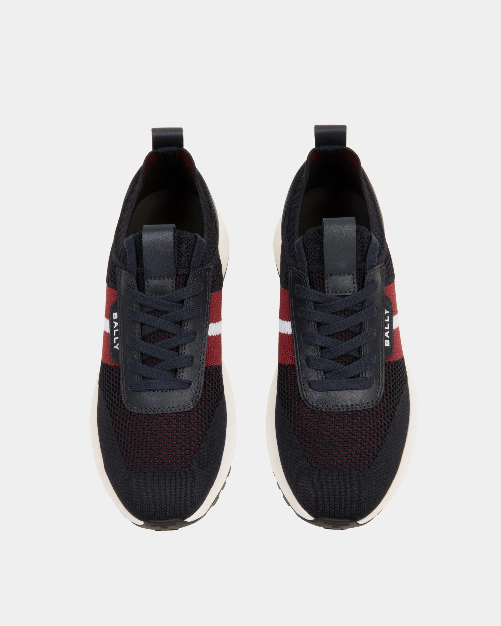 Outline Sneaker in Navy Blue Knit