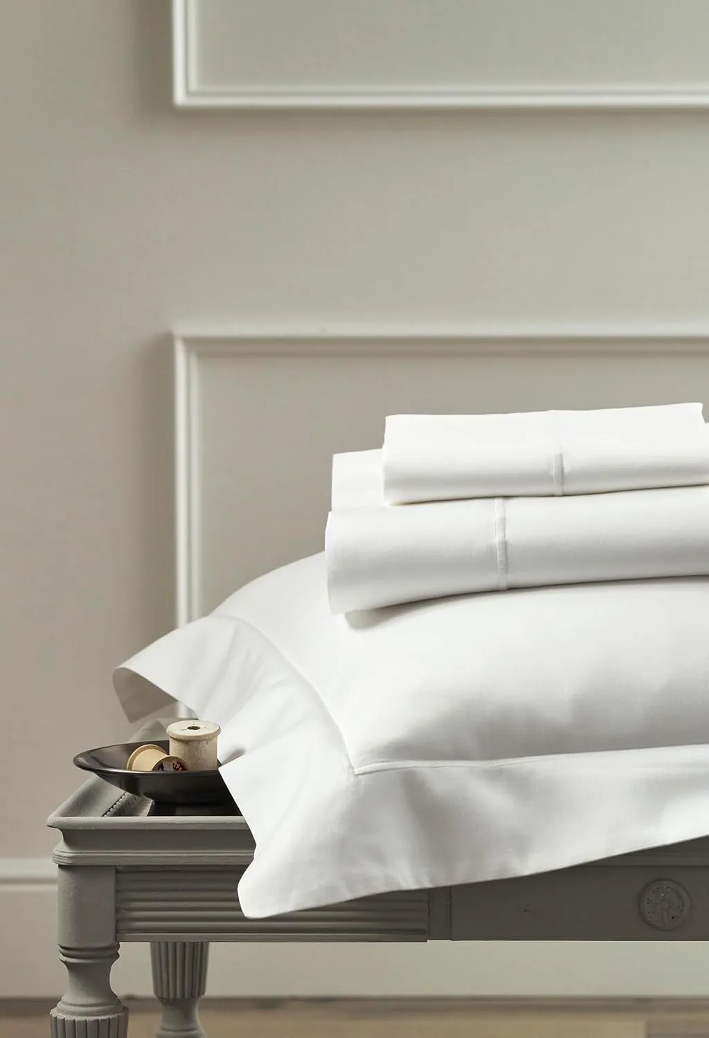 Peacock Alley Soprano Luxury Sateen Sheet Sets - 100% Long Staple Cotton, 420 Thread-Count, Soft and Smooth Sateen Weave - Queen, Platinum
