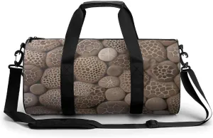 Petoskey Stone Duffel Bag for Men Women Gym Bag Sports Small Overnight Bag for Travel Weekender, 17.7in/9in/9in, XB0606009