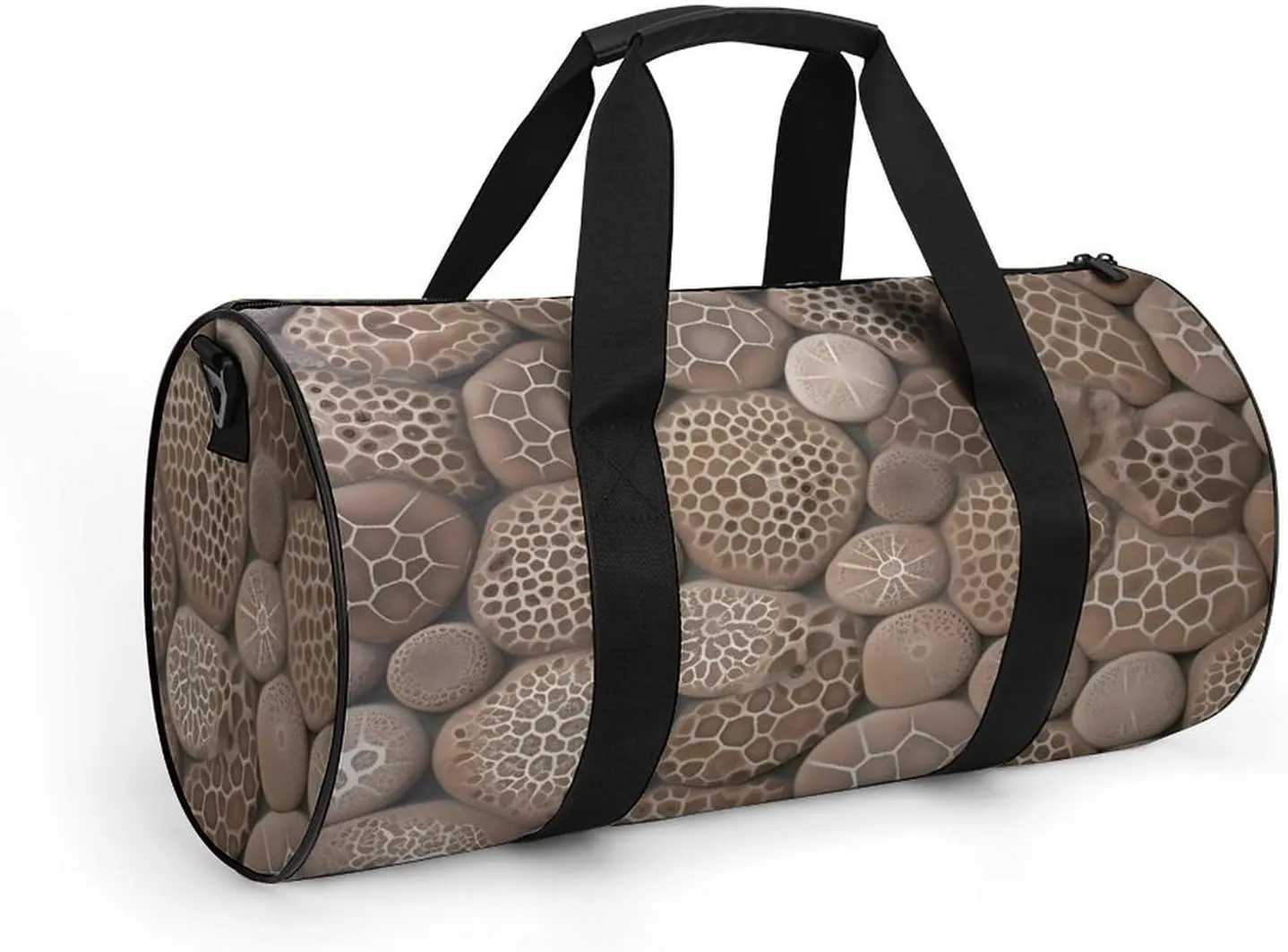 Petoskey Stone Duffel Bag for Men Women Gym Bag Sports Small Overnight Bag for Travel Weekender, 17.7in/9in/9in, XB0606009