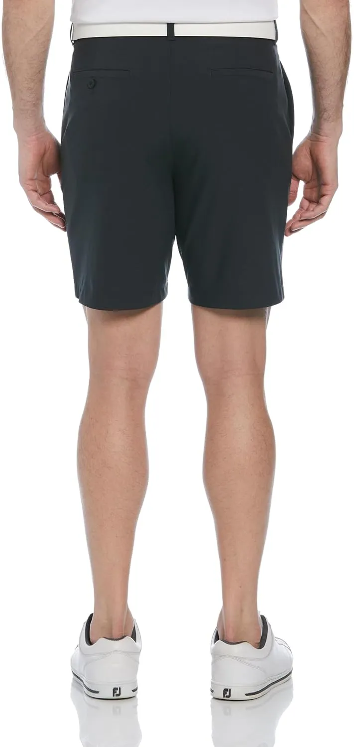 PGA TOUR Men's 8” Heather Performance Stretch Golf Shorts with Active Waistband, Moisture-Wicking, Sun Protection