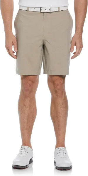 PGA TOUR Men's 8” Heather Performance Stretch Golf Shorts with Active Waistband, Moisture-Wicking, Sun Protection