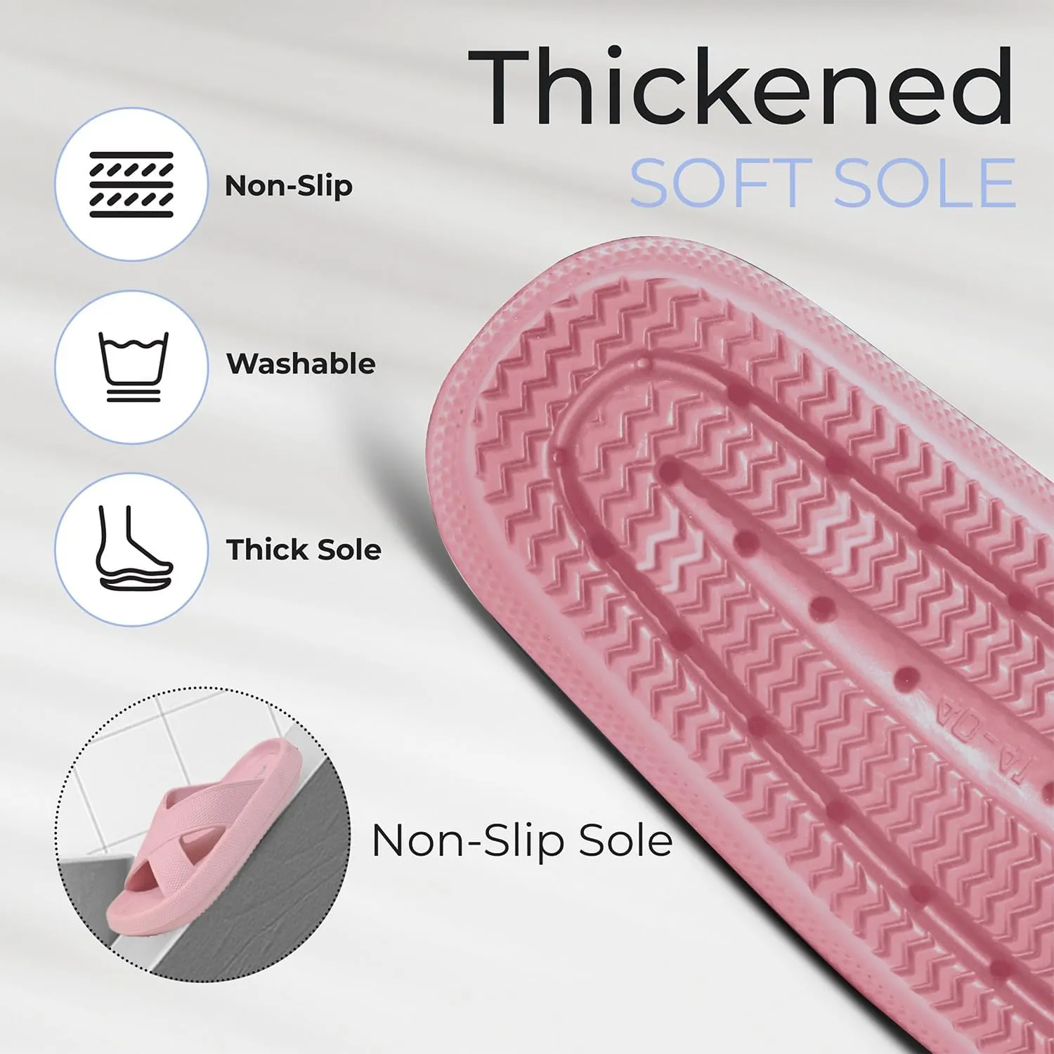 Pillow Slippers for Women and Men - Anti-Slip, Breathable House Shoes with Cross Strap Design, Cushioned Thick Sole for Ultimate Comfort and Versatility