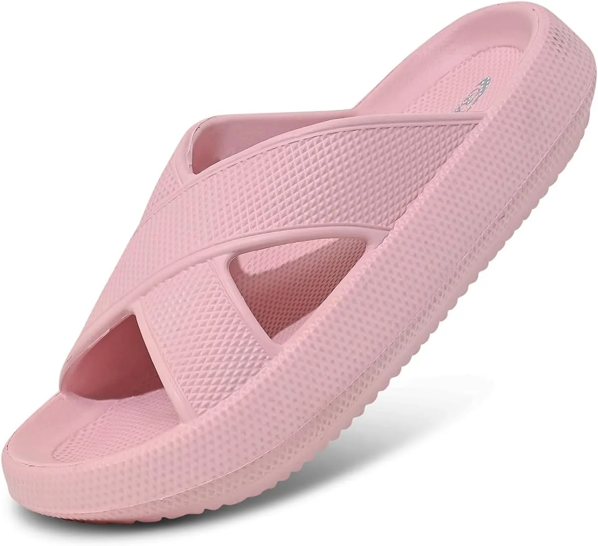 Pillow Slippers for Women and Men - Anti-Slip, Breathable House Shoes with Cross Strap Design, Cushioned Thick Sole for Ultimate Comfort and Versatility
