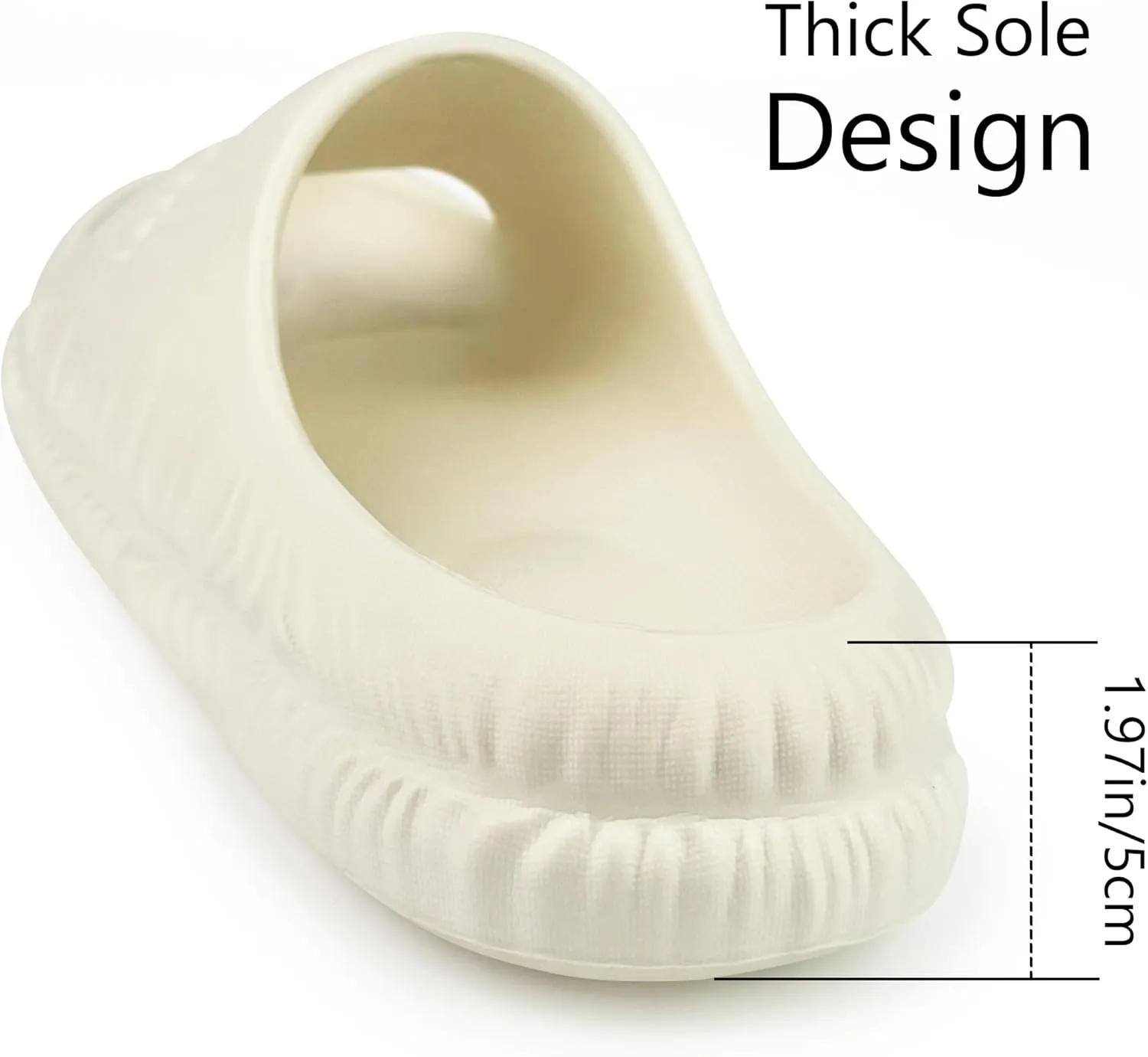 Pillow Slippers for Women and Men | House Slides Shower Sandals | Cushioned Thick Sole