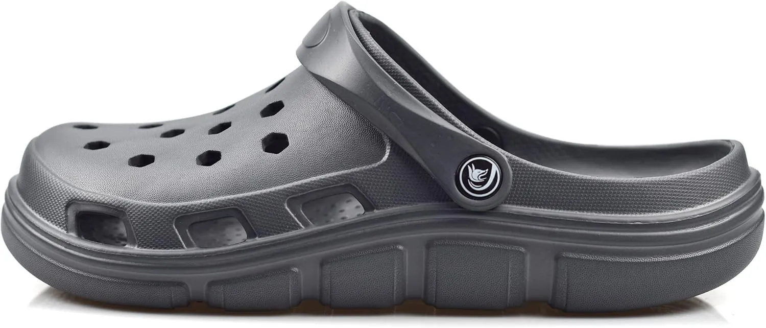 PIMIO Garden Clogs for Women and Men,Slip On Work Shoes with Arch Support,Womens Mens Quick-Dry Water Shoes Casual Sandals,Comfortable Slippers