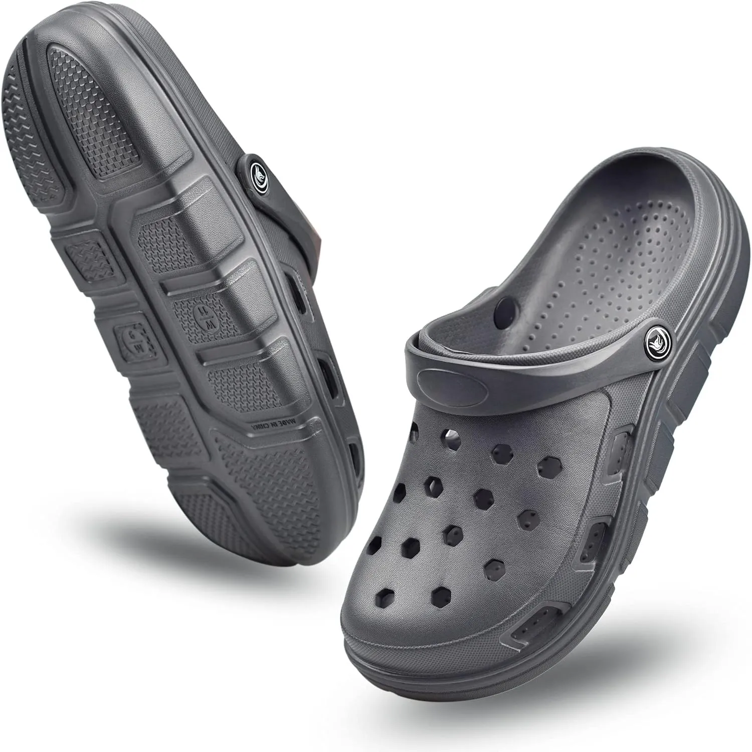 PIMIO Garden Clogs for Women and Men,Slip On Work Shoes with Arch Support,Womens Mens Quick-Dry Water Shoes Casual Sandals,Comfortable Slippers