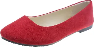 Pointed Toe Flats for Women Dressy Casual, Low Heel Dress Shoes Comfortable, Slip-on Business Work Loafer Shoes Ballet Flats