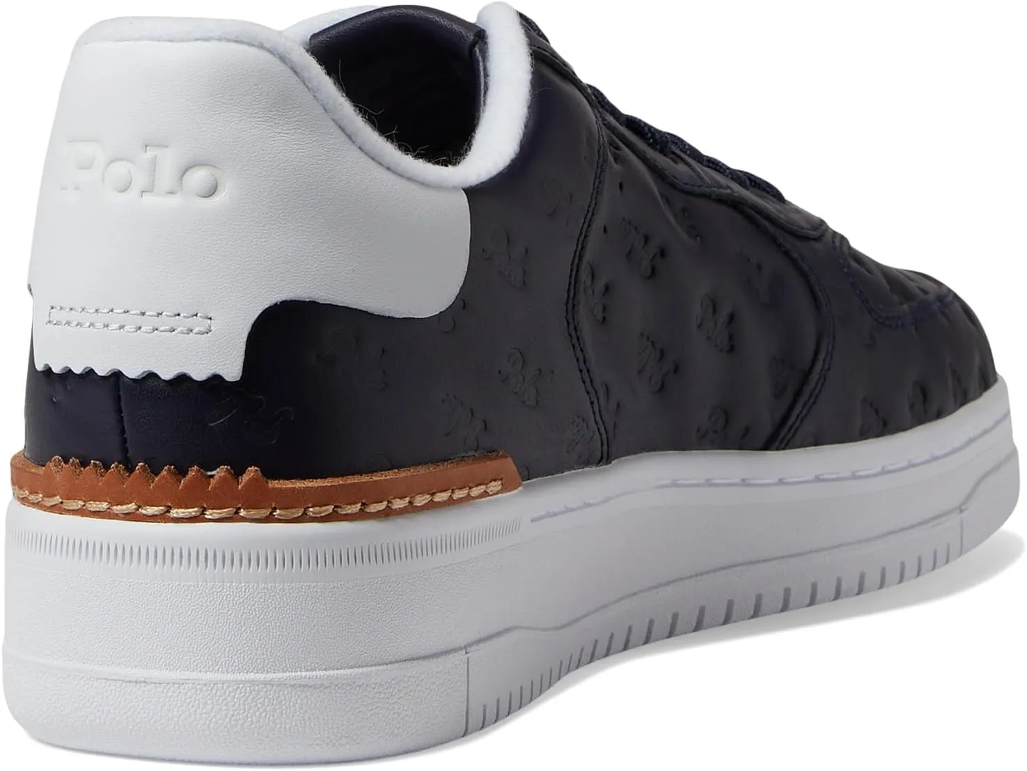Polo Ralph Lauren Men's Masters Court Logo Leather Sneaker