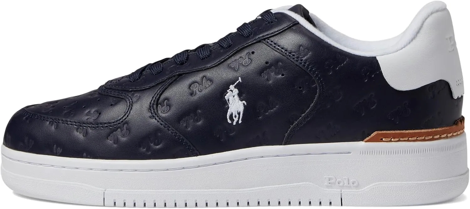 Polo Ralph Lauren Men's Masters Court Logo Leather Sneaker