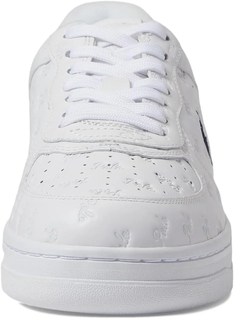 Polo Ralph Lauren Men's Masters Court Logo Leather Sneaker