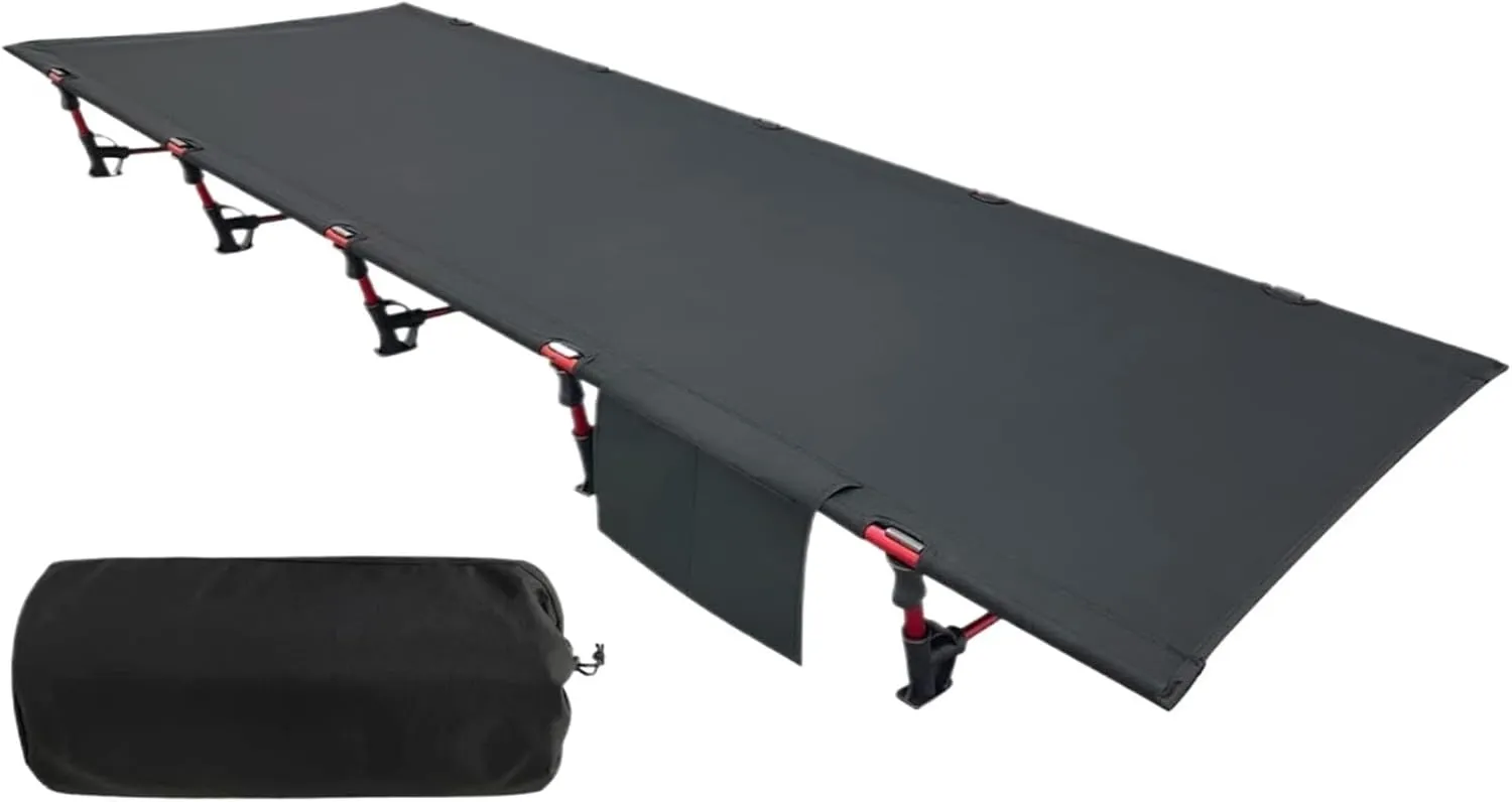 Portable Camping Cot Sleeping Cot Ultralight Backpacking Bed for Outdoor Hiking Travel Beach Mountaineering
