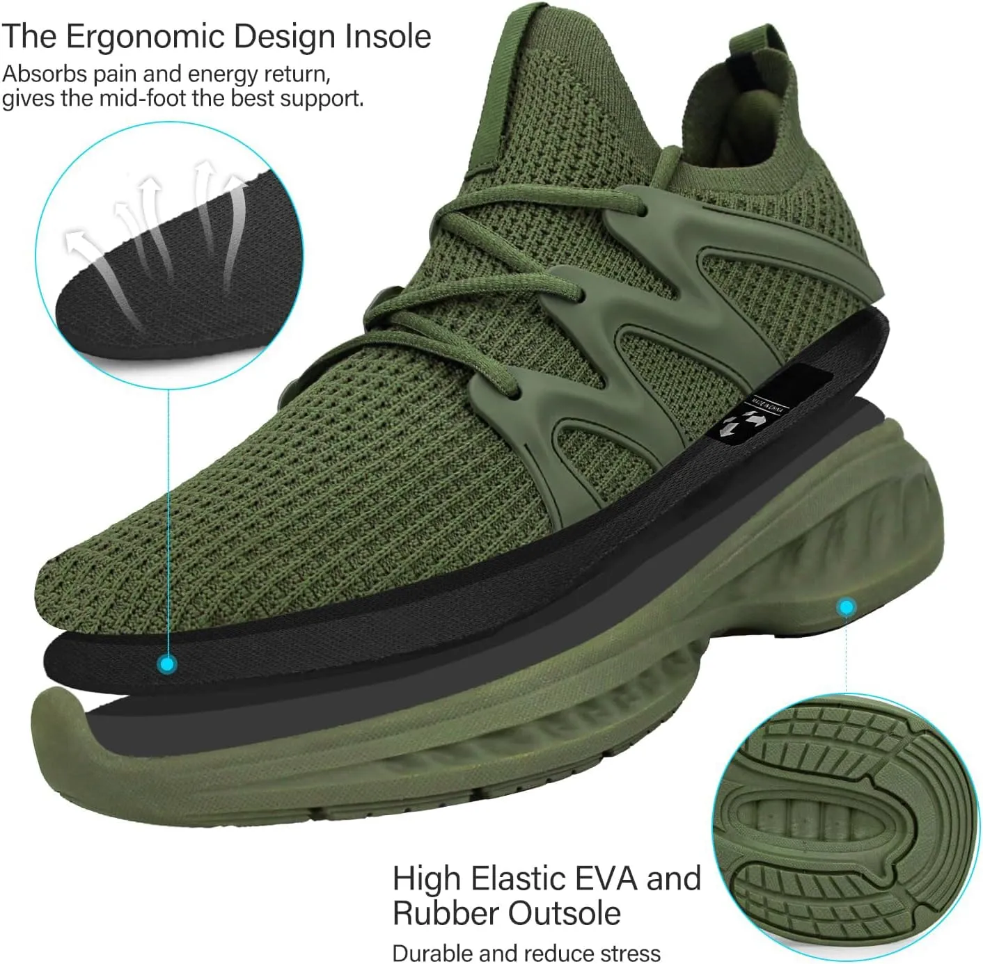 Pujcs Women Shoes Lightweight Tennis Shoes Non Slip Gym Workout Shoes Breathable Mesh Walking Womens Sneakers