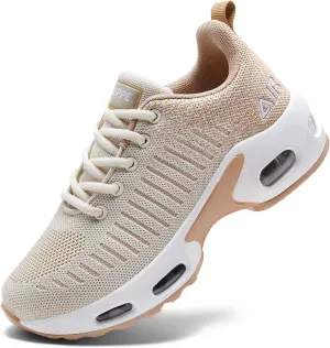 QAUPPE Womens Fashion Lightweight Air Sports Walking Sneakers Breathable Gym Jogging Running Tennis Shoes US 5.5-11 B(M)…