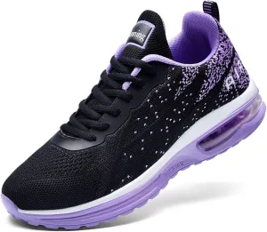 QAUPPE Womens Fashion Lightweight Air Sports Walking Sneakers Breathable Gym Jogging Running Tennis Shoes US 5.5-11 B(M)…