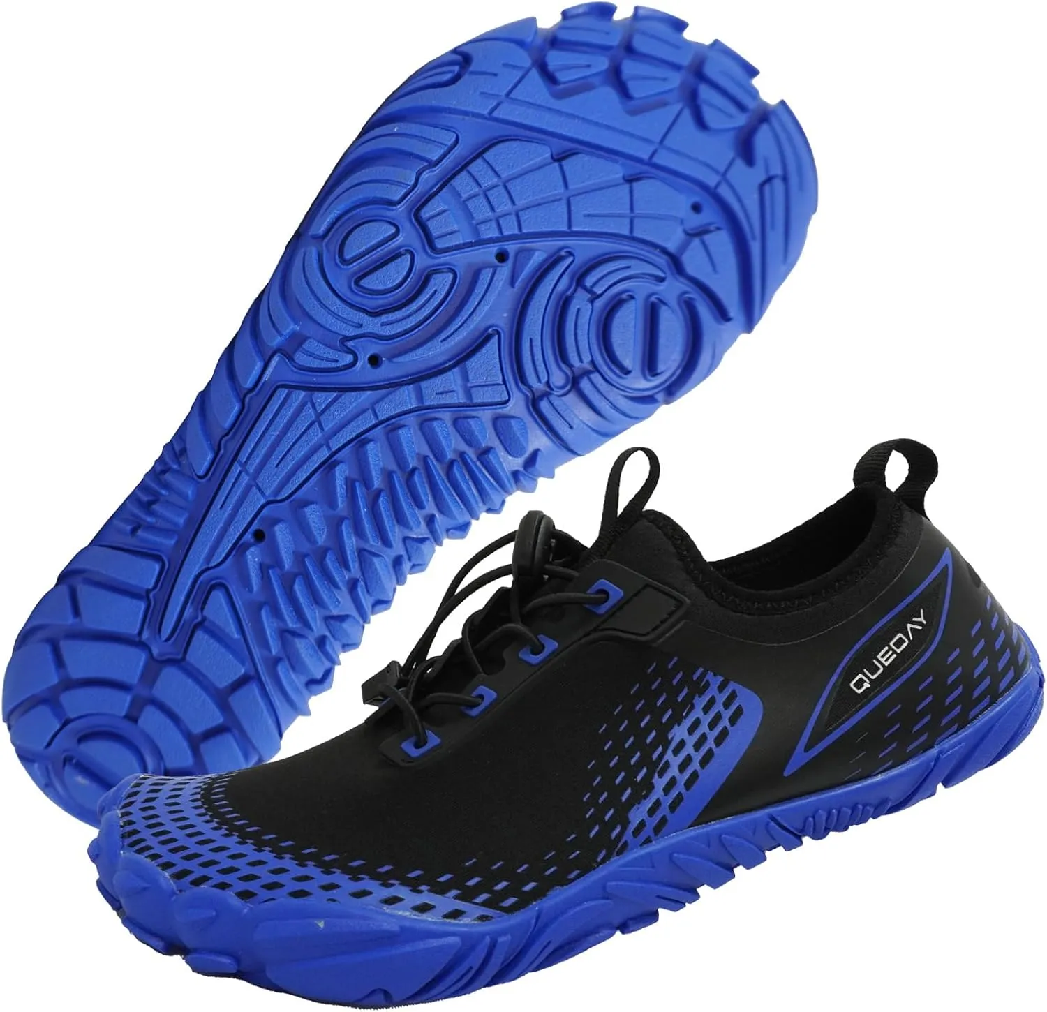 Queday Water Shoes for Women Men Quick Dry Barefoot Shoes Athletic Lightweight Sports Aqua Socks Outdoor Swim Fishing Hiking Diving Surf Walking Kayaking