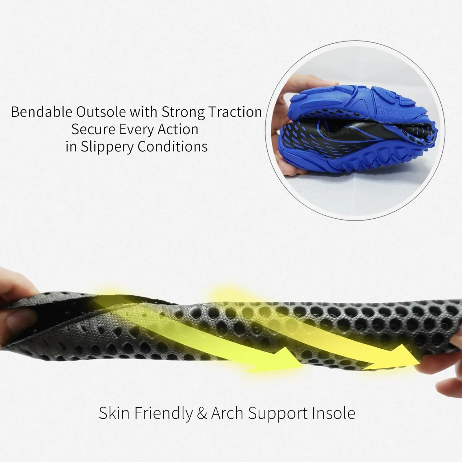 Queday Water Shoes for Women Men Quick Dry Barefoot Shoes Athletic Lightweight Sports Aqua Socks Outdoor Swim Fishing Hiking Diving Surf Walking Kayaking
