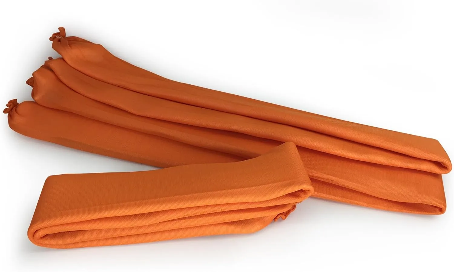 Quick Dam WUB210-2 Water Activated Flood Barrier – 10 ft, 2-Pack, Orange – Indoor Leak Protection, Absorbs 3.1 Gallons Each, Swells to 2.5" High