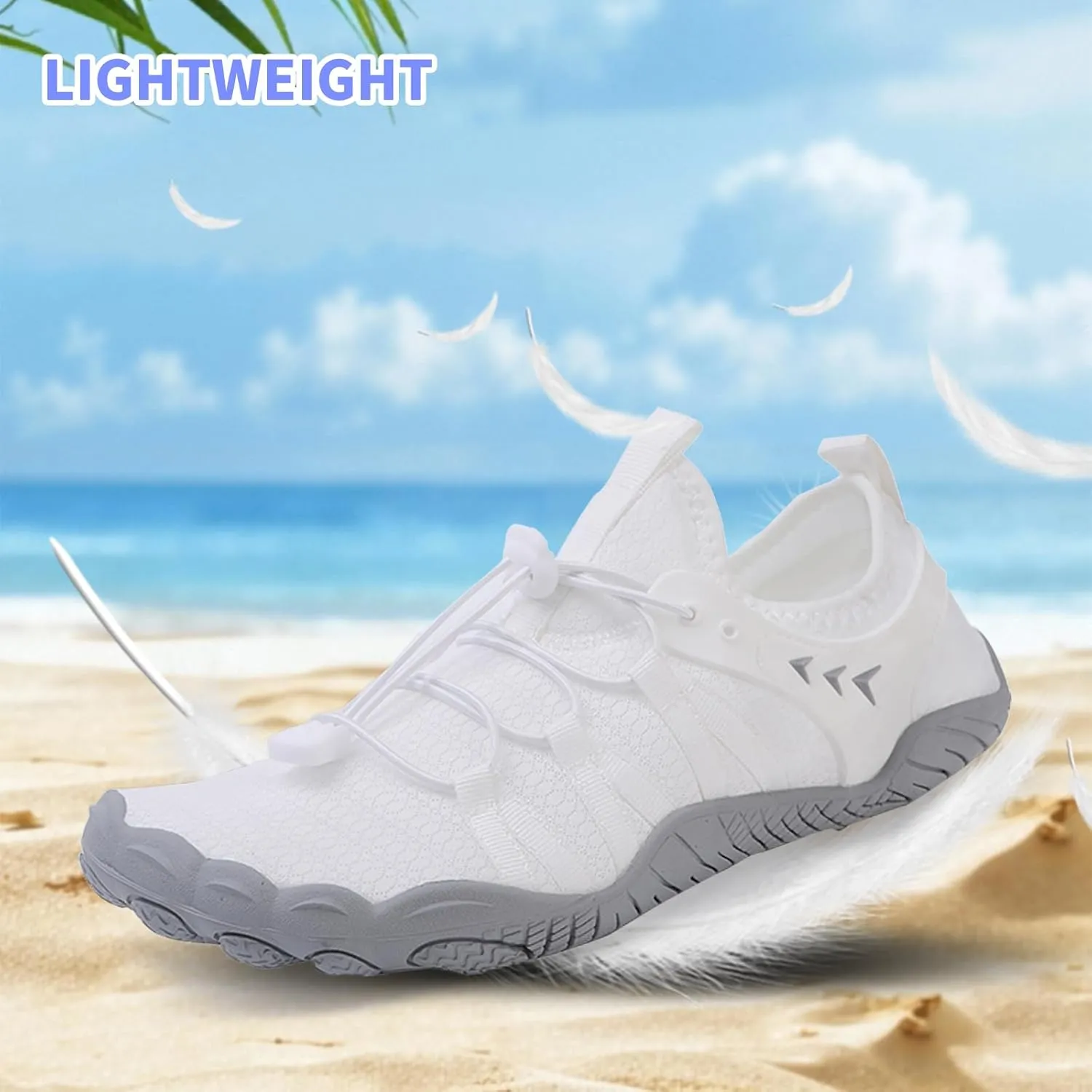 Quick Dry Barefoot Beach & Pool Shoes - Slip-on for Women & Men, Surf, Yoga & Water Sports