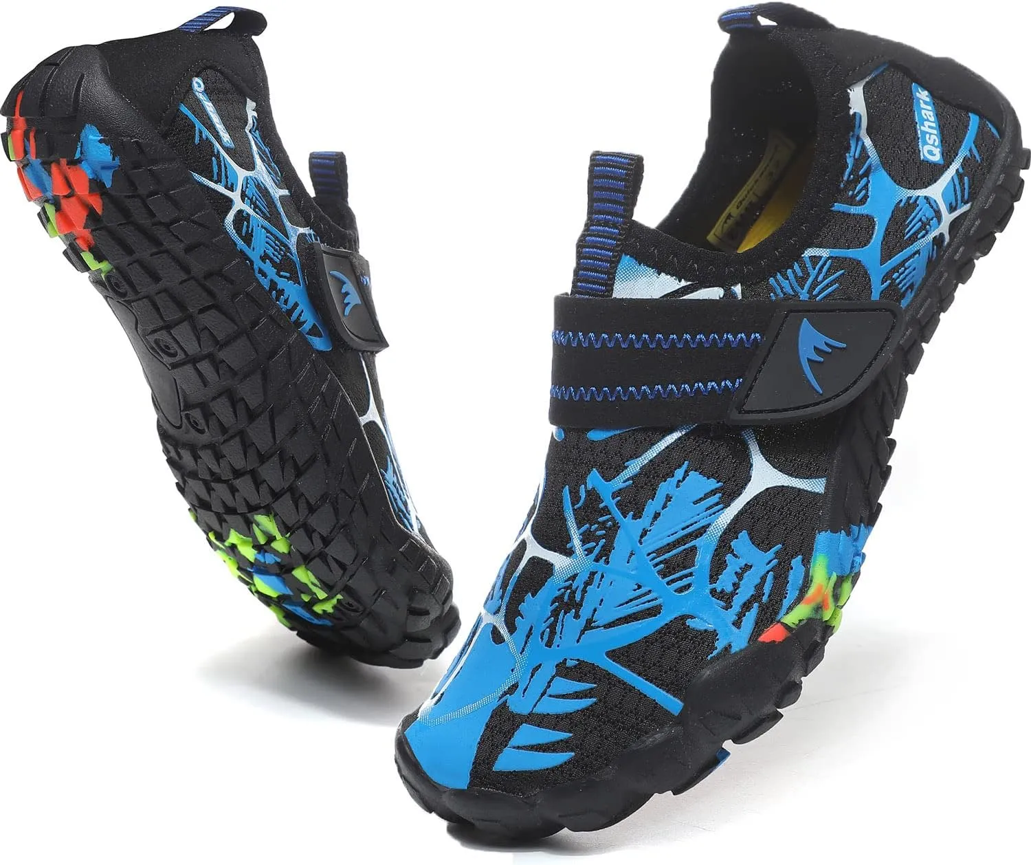 Quickshark Kids Water Shoes Boys Girls Barefoot Aqua Socks Outdoor Indoor Quick Dry Sandals Lightweight Slip On Walking Sneakers for Beach Pool Swim (Little Kid/Big Kid)