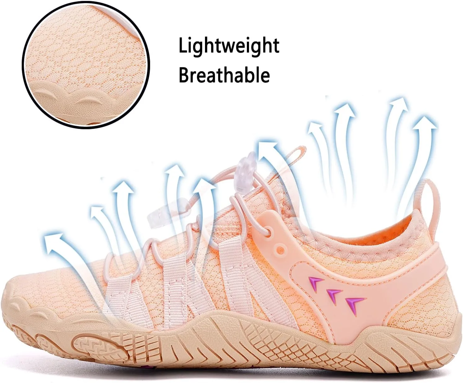 Quickshark Kids Water Shoes Boys Girls Barefoot Aqua Socks Outdoor Indoor Quick Dry Sandals Lightweight Slip On Walking Sneakers for Beach Pool Swim (Little Kid/Big Kid)