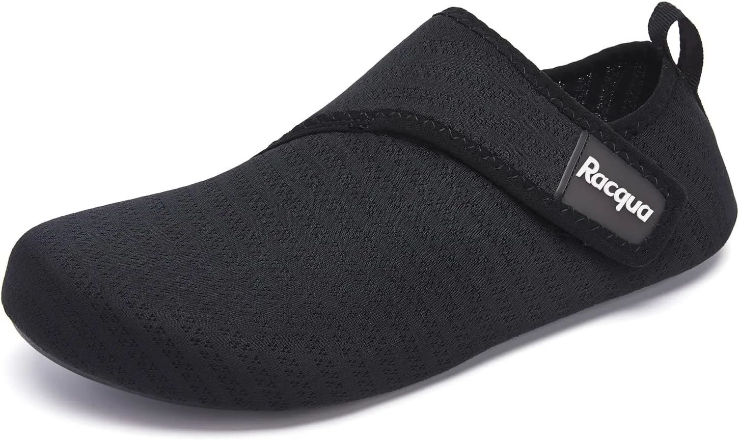Racqua Men & Women Water Shoes Barefoot Quick-Dry Beach Swim Yoga Socks