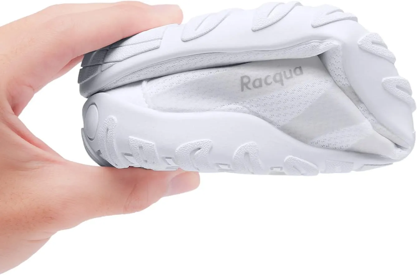 Racqua Men's Women's Water Shoes Quick Dry Aqua Shoes Lightweight Barefoot Swim Beach Shoes
