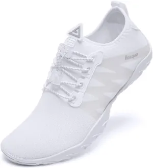Racqua Men's Women's Water Shoes Quick Dry Aqua Shoes Lightweight Barefoot Swim Beach Shoes