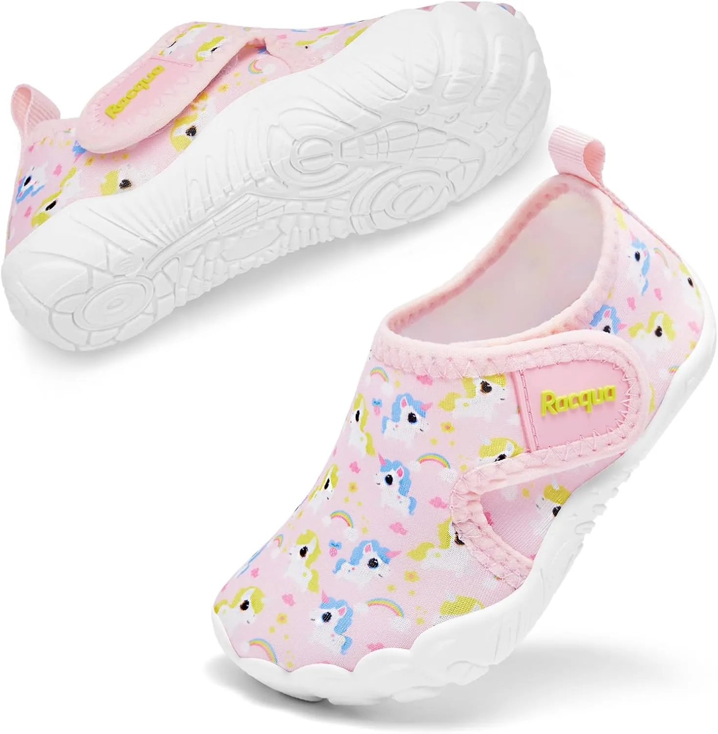 Racqua Toddler Boys Girls Water Shoes Slip-On Quick Dry Aqua Kids Shoes Lightweight Breathable Swim Shoes(Toddler/Little Kid)