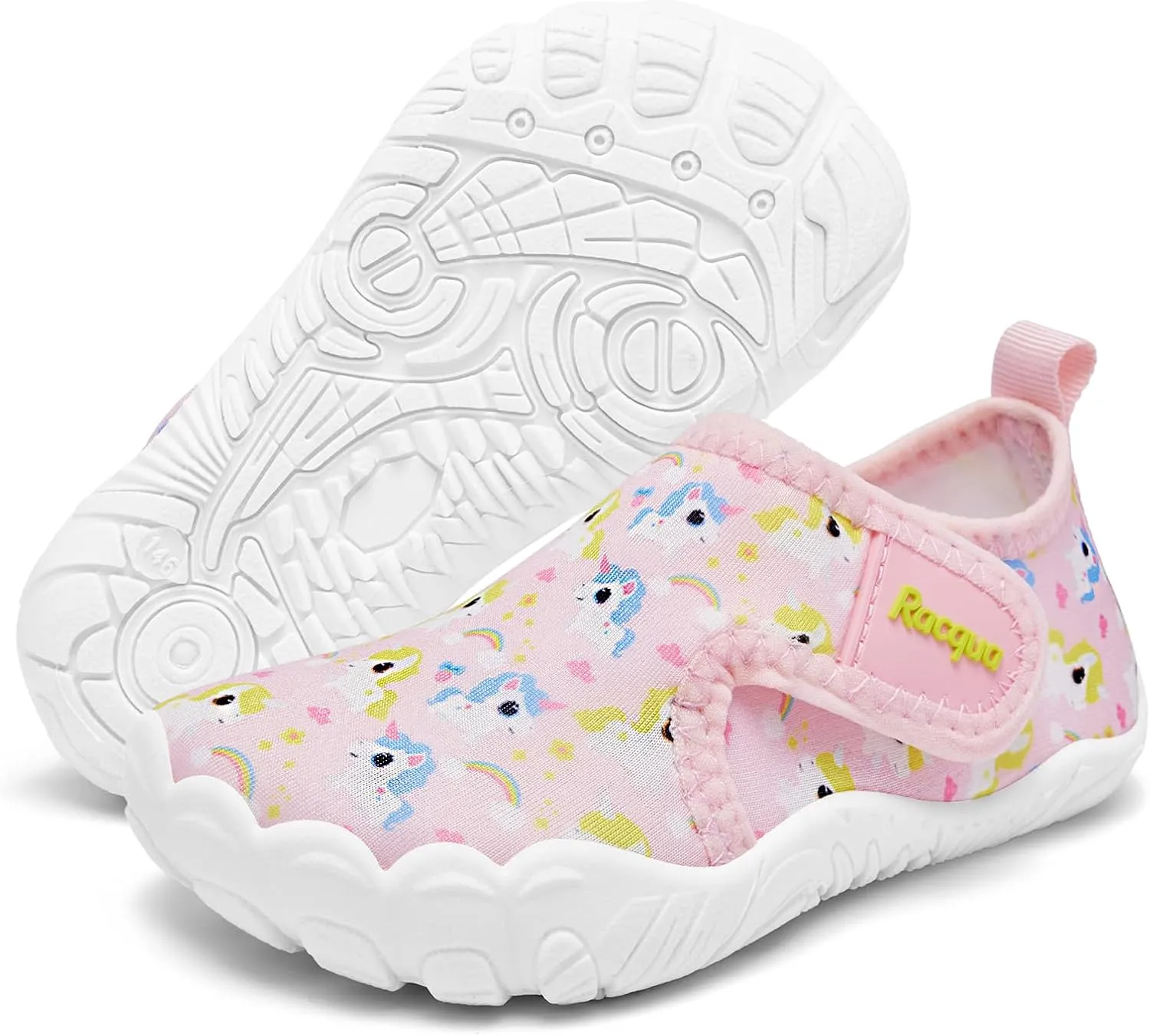 Racqua Toddler Boys Girls Water Shoes Slip-On Quick Dry Aqua Kids Shoes Lightweight Breathable Swim Shoes(Toddler/Little Kid)