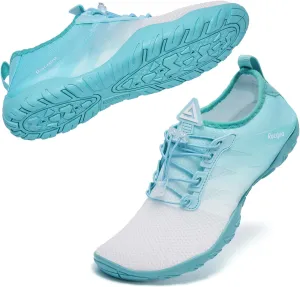 Racqua Water Shoes Men Women Quick Dry Gradient Colors Barefoot Aqua Athletic Sports Swim Surf Beach Shoes