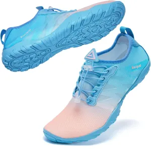 Racqua Water Shoes Men Women Quick Dry Gradient Colors Barefoot Aqua Athletic Sports Swim Surf Beach Shoes