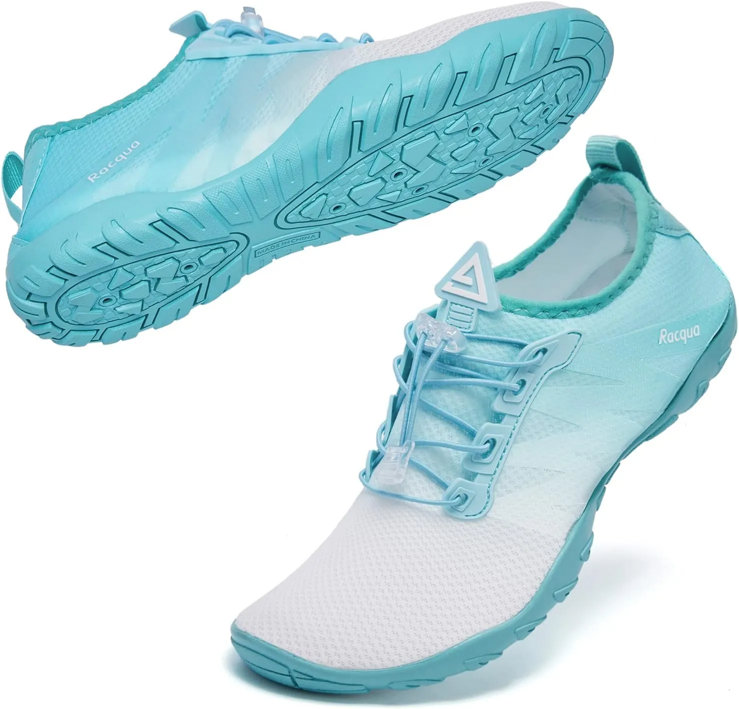 Racqua Water Shoes Men Women Quick Dry Gradient Colors Barefoot Aqua Athletic Sports Swim Surf Beach Shoes