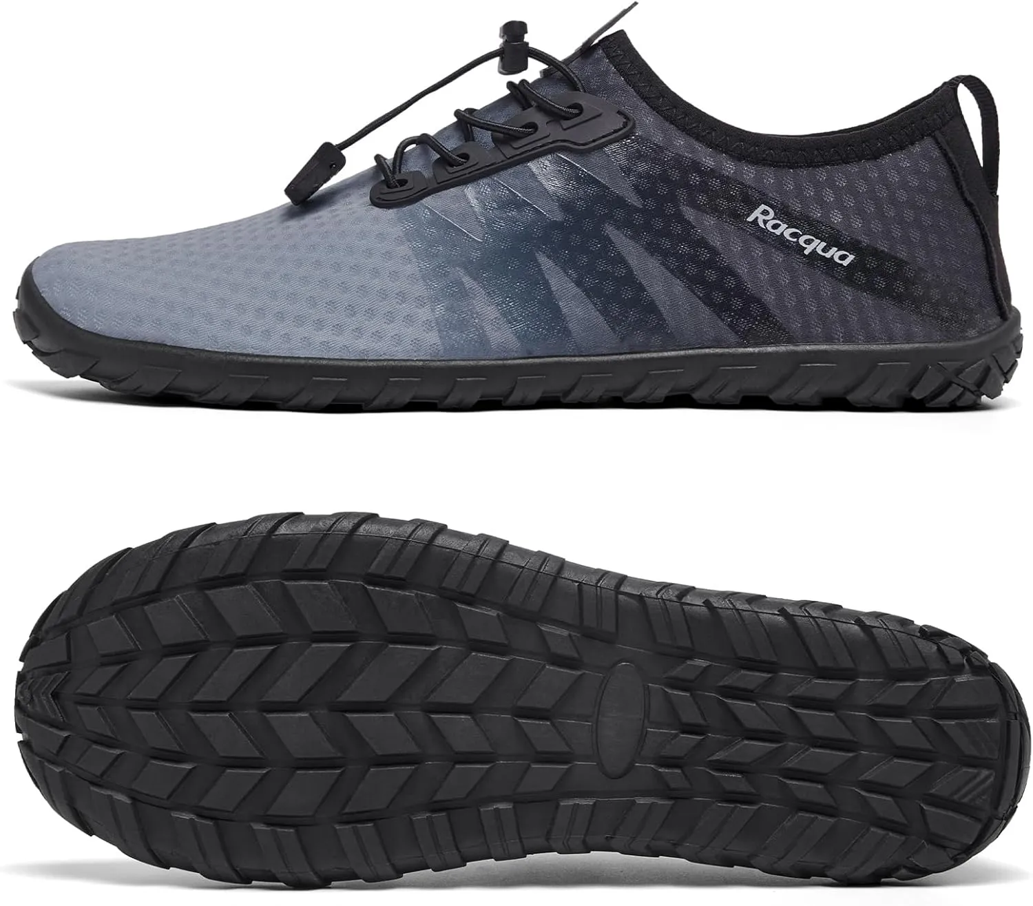 Racqua Water Shoes Men Women Quick Dry Gradient Shoes Barefoot Aqua Athletic Sports Swim Shoes