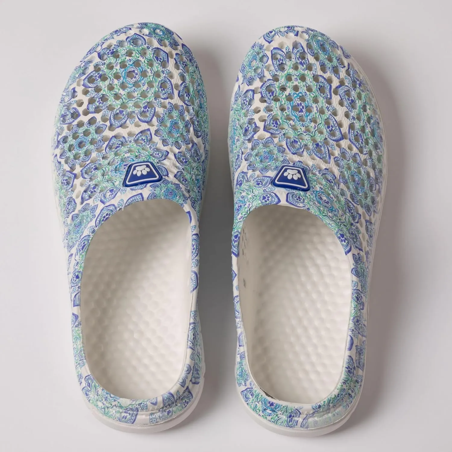 Rainbow Paw Clogs Lightweight Slip On Breathable EVA Water Friendly Quick Dry Durable Animal Lover Shoes Gifts for Women Mom Ladies