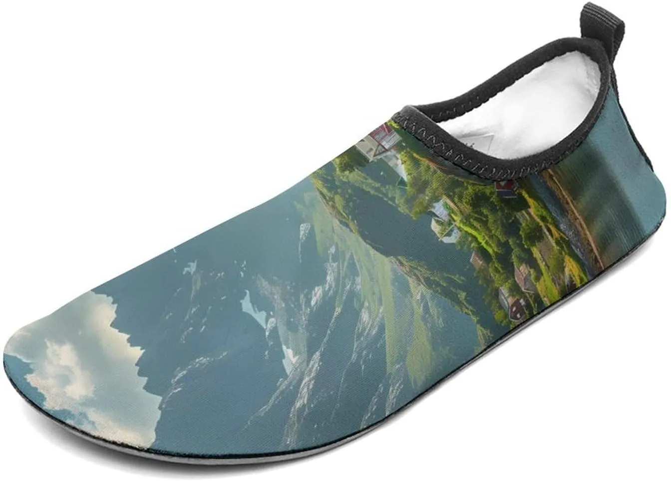 _Reine Village Lofoten Islands Norway Water Sports Barefoot Shoes Quick-Dry Swim Shoes Slip-on for Sports Beach Pool
