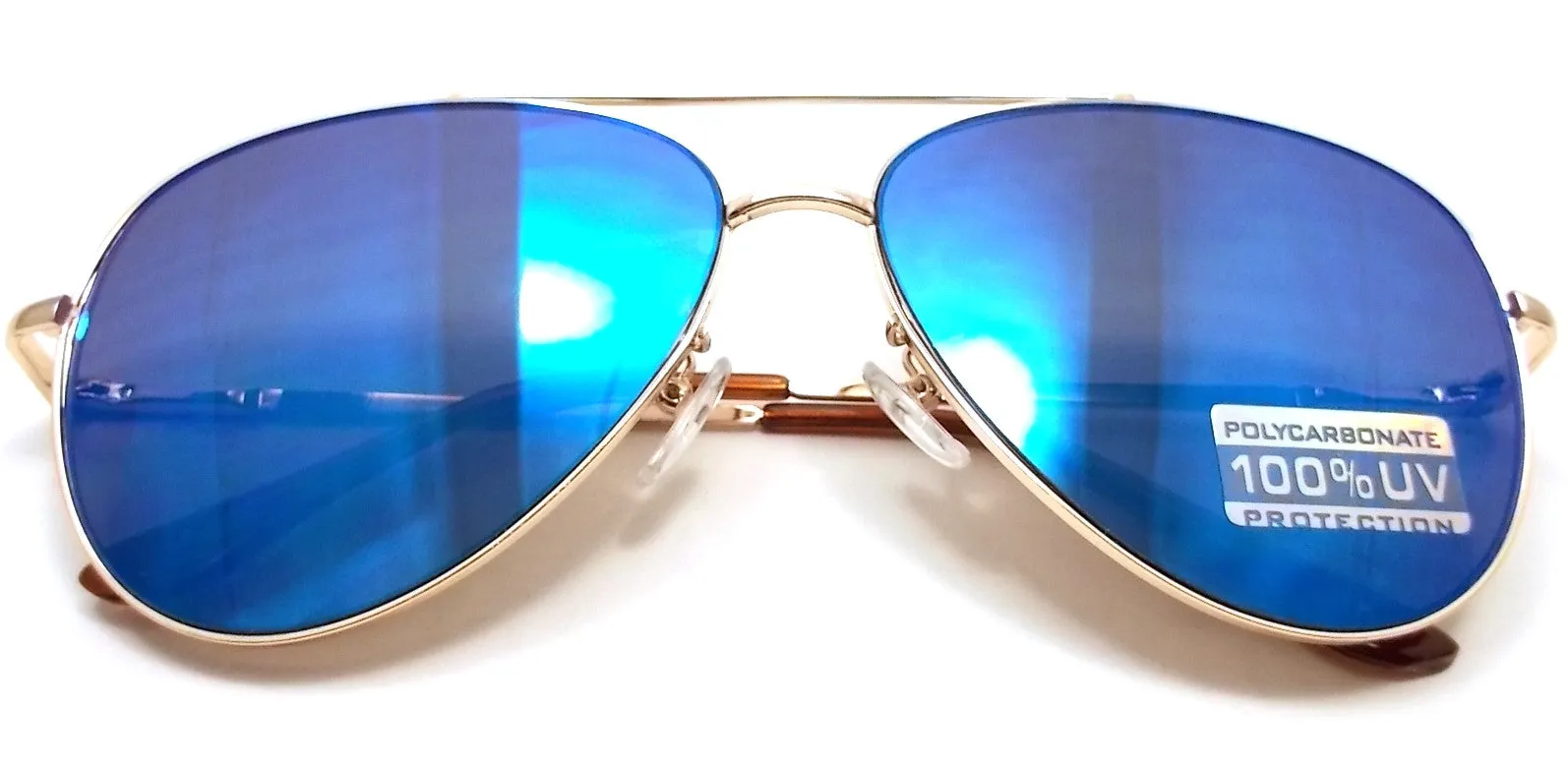Revo Flat Lens Aviators- Blue