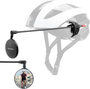 ROCKBROS Bike Helmet Mirror 5.5cm HD Mirror, Flexible Frame, Detachable Design, MTB Helmet Mirror for Bicycle Cycling Helmet, Bike Accessoires