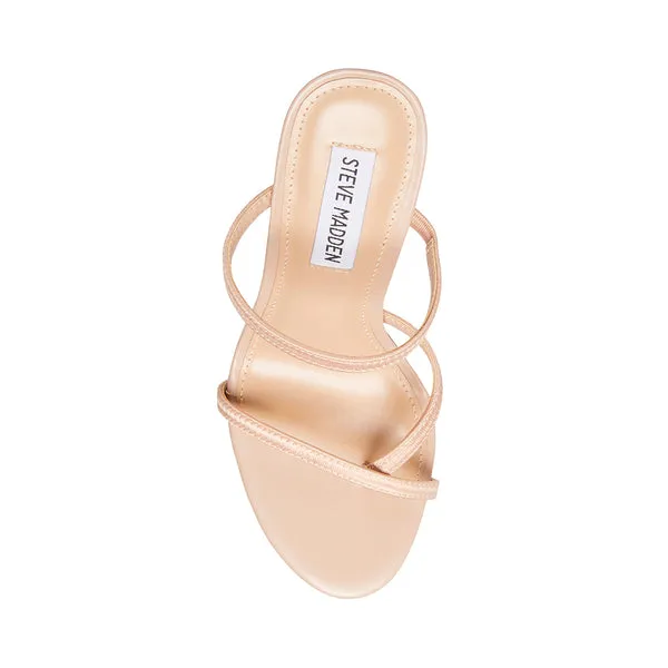 Rounded Sandals Open Bellezza Steve Strap Customer-focused Stiletto Toe Huge reduction Heeled Ankle Nude Madden