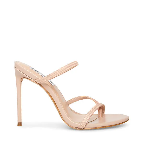 Rounded Sandals Open Bellezza Steve Strap Customer-focused Stiletto Toe Huge reduction Heeled Ankle Nude Madden