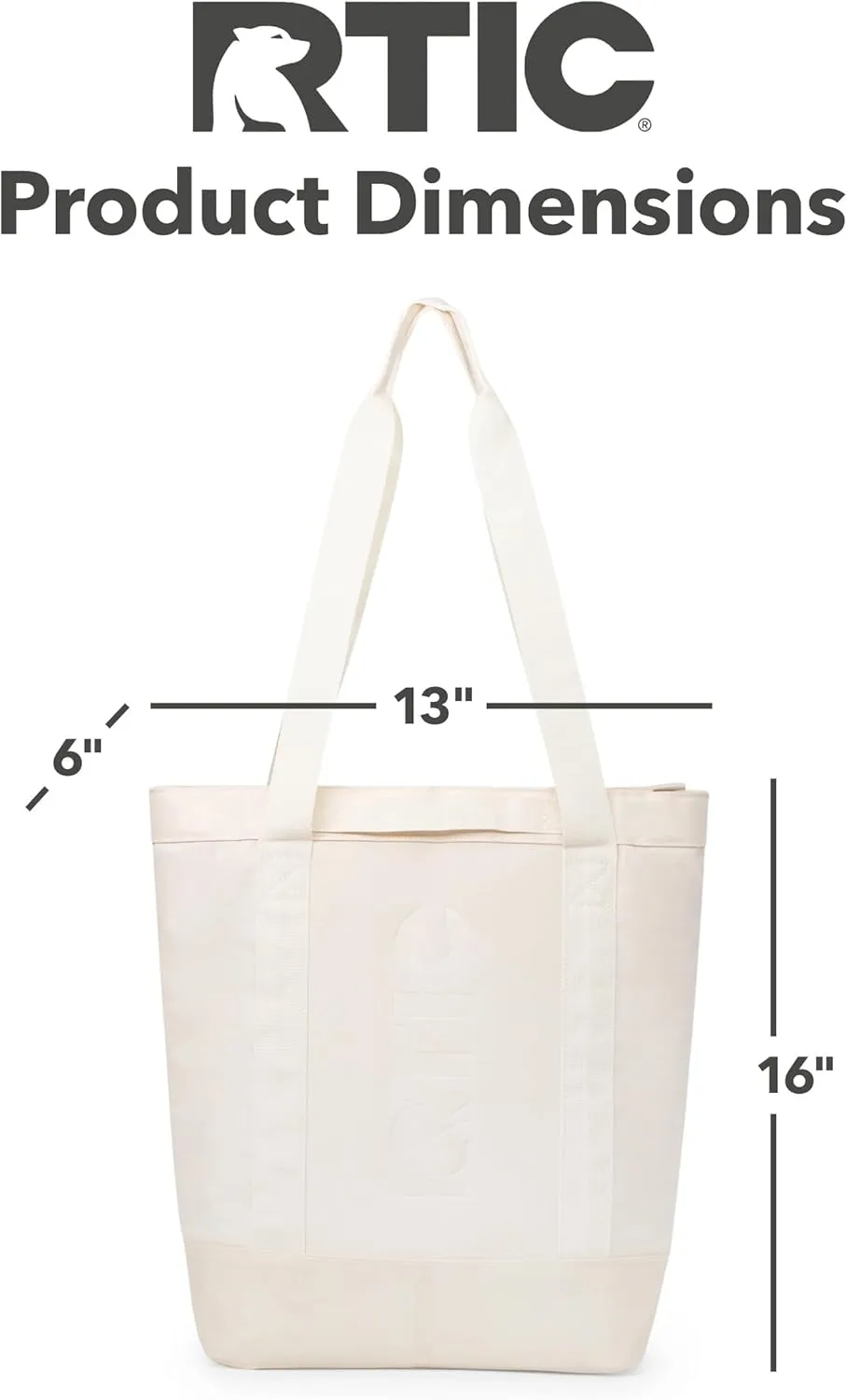 RTIC Everyday Insulated Slim Tote Cooler Bag, Waterproof for Beach, Grocery, Shopping, Fits 4 Wine Bottles or 24 Cans, 15L